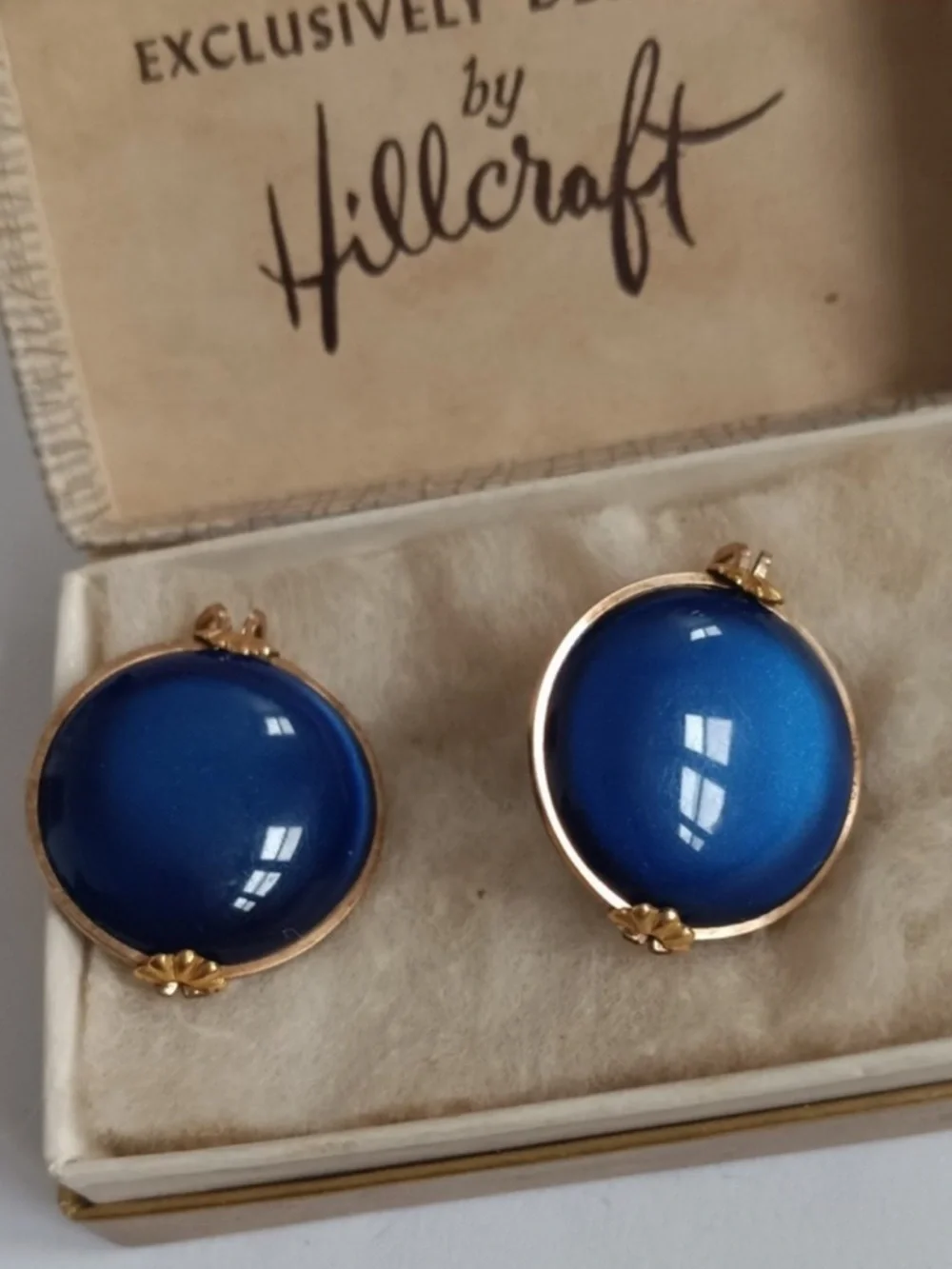 Vintage Cobalt Blue Cufflinks
